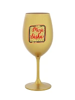 MOJE LÁSKA - zlatá sklenice na víno 350 ml