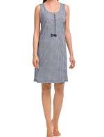 Dámská noční košile 12407-180 modrobílá - Vamp