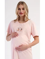Dámská noční košile mateřská Forever with model 22405284 - Vienetta Dámská noční košile mateřská Forever with model 22405284 - Vienetta