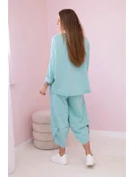 Bavlněná mikina kalhoty set mincovna Bavlněná mikina kalhoty set mincovna