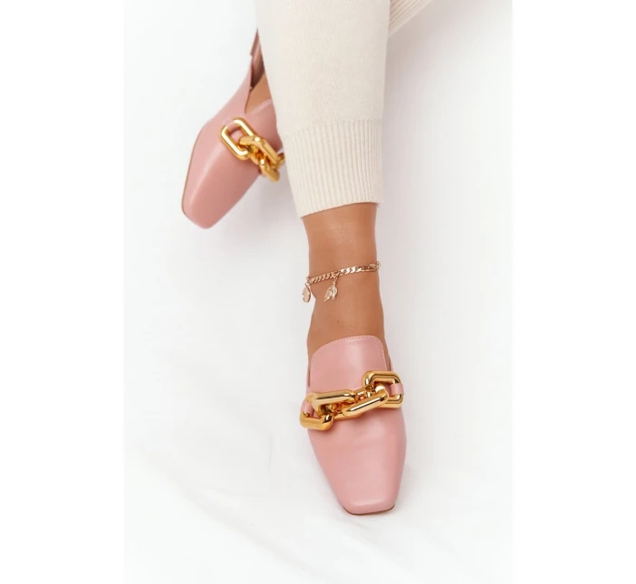 Dámské Nazouváky S řetízkem Růžové model 21549944 On Me - Boto