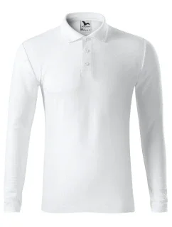 Pique Polo LS polokošile pánská bílá