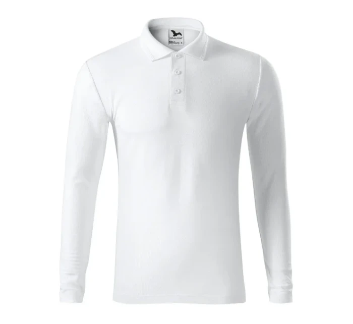Pique Polo LS polokošile pánská bílá