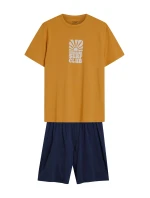 Pánské pyžamo 42600 Sun yellow - HENDERSON Pánské pyžamo 42600 Sun yellow - HENDERSON