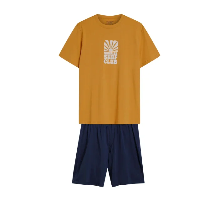 Pánské pyžamo 42600 Sun yellow - HENDERSON Pánské pyžamo 42600 Sun yellow - HENDERSON