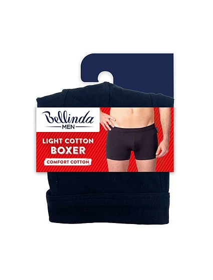 Pánské boxerky LIGHT COTTON BOXER - BELLINDA - černá
