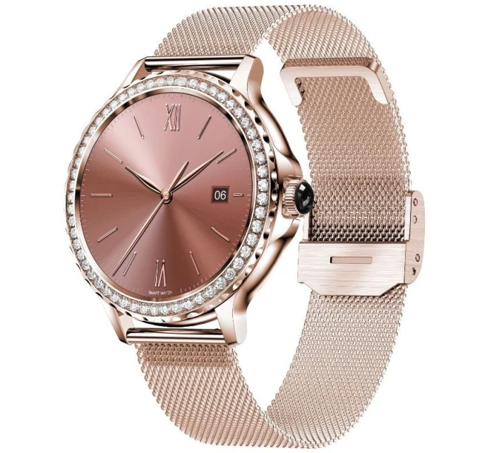 Dámské chytré hodinky Rubicon RNCF19-1 Rose Gold Náramek + řemínek Dámské chytré hodinky Rubicon RNCF19-1 Rose Gold Náramek + řemínek