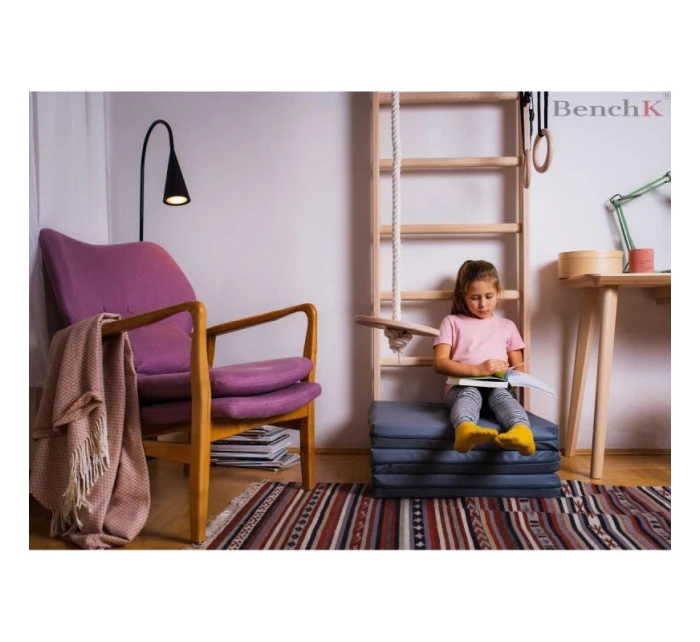 SKLÁDACÍ GYMNASTICKÁ MATRACE ŠEDÁ 180CM BENCHK