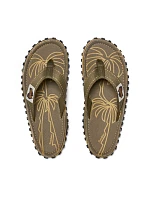 Pánské žabky Gumbies ISLANDER FLIP-FLOP PALM LEAF KHAKI