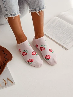 Dámské kotníkové ponožky růžové