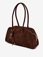 Eko Semišová Taška S Přívěskem Čokoládová Noelia