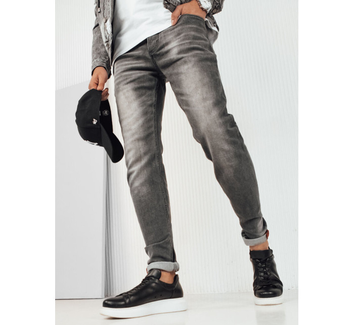 Pánské světle šedé džínové kalhoty Dstreet UX4228