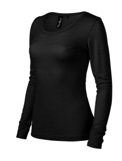 Dámské tričko s dlouhým rukávem Premium Merino Rise MLI-16001 Černá - Malfini