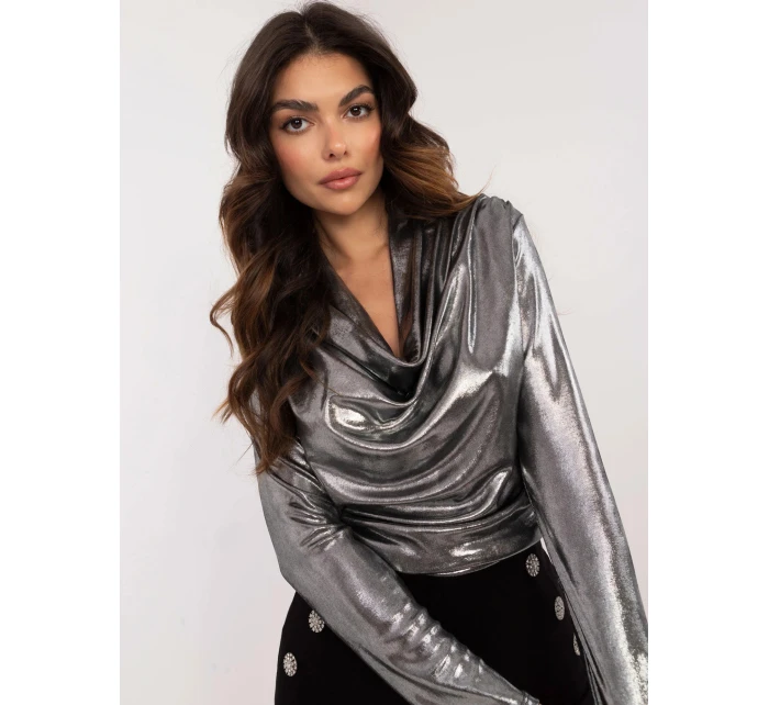 Dámská halenka DHJ BZ černá model 21755600 - FPrice Dámská halenka DHJ BZ černá model 21755600 - FPrice