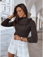 Dámský svetr NOAH tmavě hnědý Dstreet model 21964224 - FashionStreet