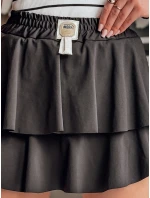 Mini sukně s volánem FALBELA černá FashionStreet CY0494