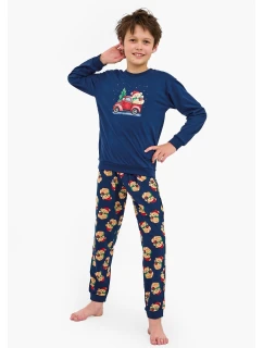 Cornette Young Boy 966/172 Teddy 2 l/r Vánoční 134-164 pyžamo