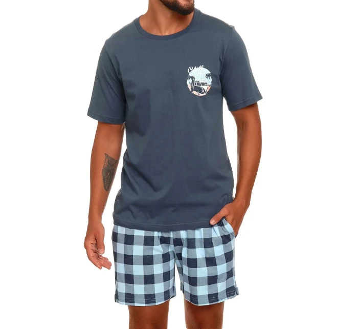 Pánské pyžamo model 20596539 deep blue - Doctornap