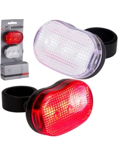 SADA PŘEDNÍCH A ZADNÍCH SVĚTEL PRO JÍZDNÍ KOLA 3LED XQMAX