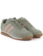 Dámské kožené sportovní polobotky zelené McArthur MA258W