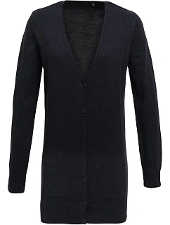 Premier PR 698 Dámský cardigan dlouhý 39.0698 charcoal