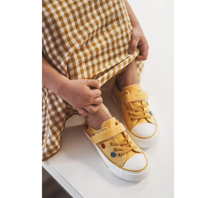 Children's Sneakers With Velcro BIG STAR JJ374056 Yellow Children's Sneakers With Velcro BIG STAR JJ374056 Yellow