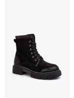 Zdobené dámské pracovní boty se zipem Black Santelia Zdobené dámské pracovní boty se zipem Black Santelia