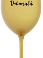 PANÍ DOKONALÁ - zlatá sklenice na víno 350 ml
