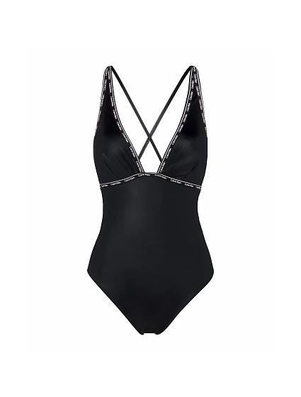 Dámské jednodílné plavky KW0KW02075-BEH - Calvin Klein