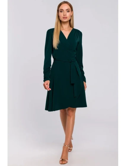 Dámské šaty model 21402155 Tmavě zelená - Moe