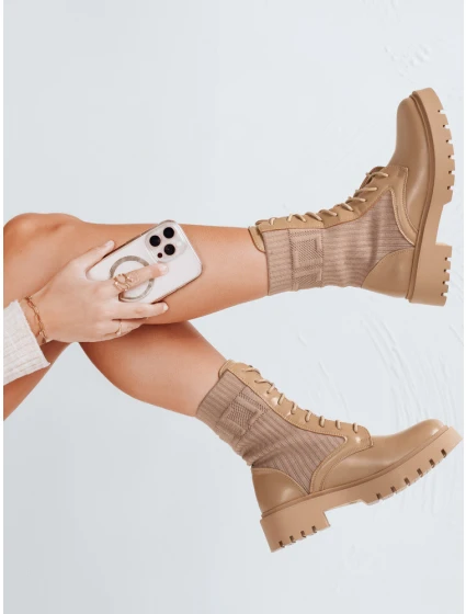 Dámské boty CALLA khaki FashionStreet ZY0381