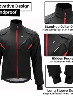 Rockbros zimní cyklistická bunda černá L