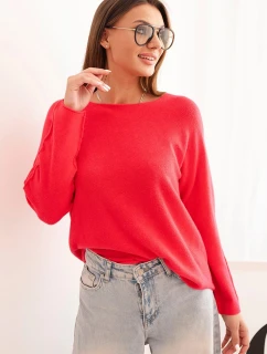 Dámský svetr z viskózy s dlouhým rukávem a kulatým výstřihem model 21890002 - K-Fashion