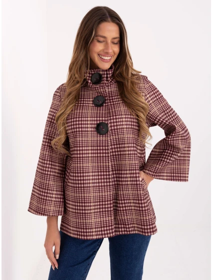 Płaszcz IT PL model 21717676 bordowy - FPrice