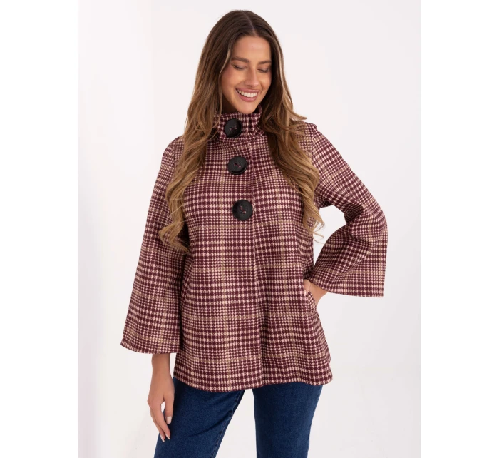 Kabát IT EN 31820.25 kaštanový