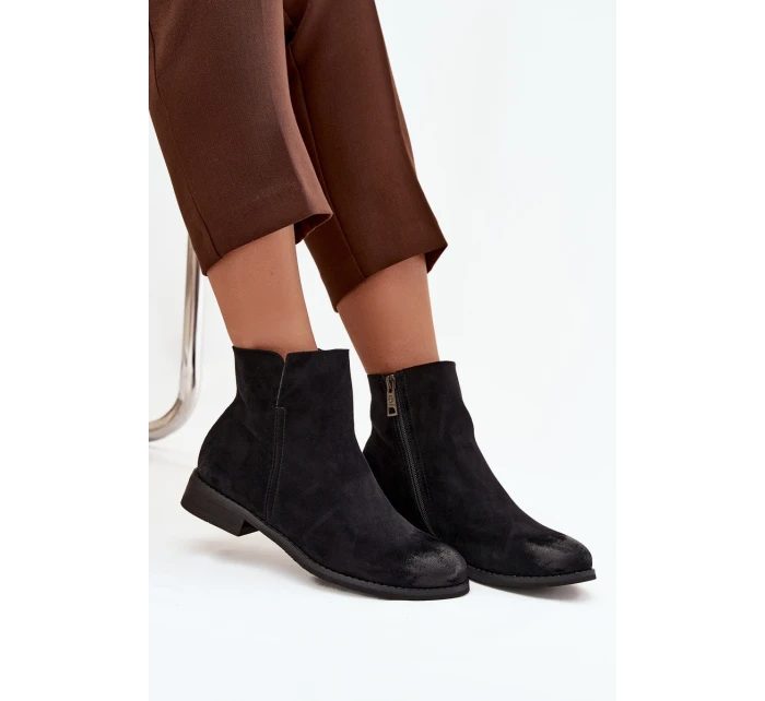 Dámské boty Vinceza – černé, na nízkém podpatku Dámské boty Vinceza – černé, na nízkém podpatku