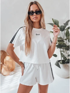 Dámská tepláková souprava LOVE SPORT bílá FashionStreet AY1136