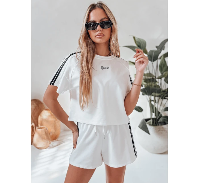 Dámská tepláková souprava LOVE SPORT bílá FashionStreet AY1136 Dámská tepláková souprava LOVE SPORT bílá FashionStreet AY1136