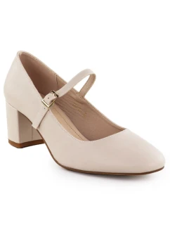 Sergio Leone PB176 páskové lodičky na nízkém podpatku v tělové barvě Sergio Leone PB176