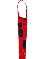 JN (94110) Pracovní kalhoty s laclem Strong red/black model 22533388 - Daiber JN (94110) Pracovní kalhoty s laclem Strong red/black model 22533388 - Daiber
