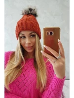 Fleecová kostkovaná čepice K226 červená Fleecová kostkovaná čepice K226 červená