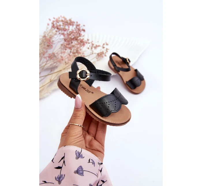 Klasické dětské sandály černé Izzy Klasické dětské sandály černé Izzy