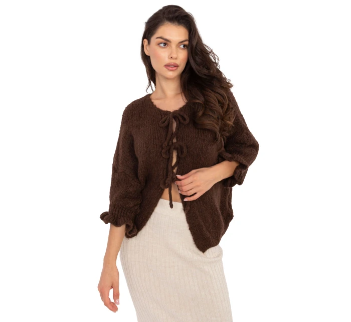 Sweter MI SW model 21253055 brązowy - FPrice Sweter MI SW model 21253055 brązowy - FPrice