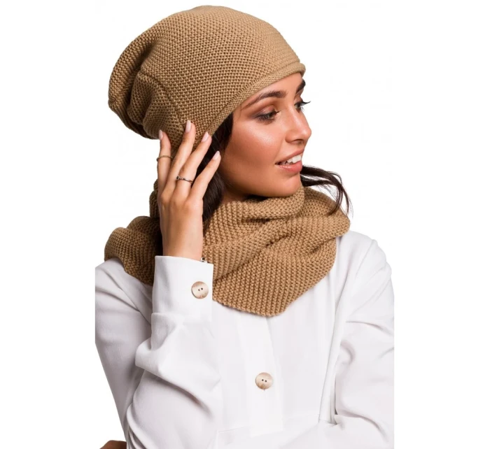 BK042 Kruhová šála - karamelová