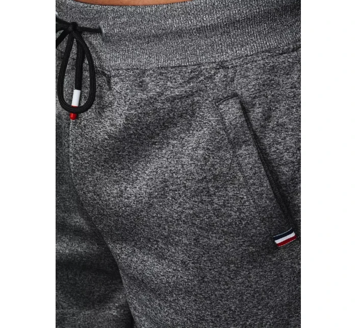 Pánské tmavě šedé teplákové šortky Dstreet SX2190 Pánské tmavě šedé teplákové šortky Dstreet SX2190