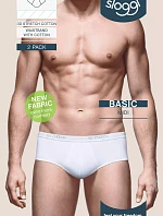 Pánské slipy Basic Midi 2P - WHITE - bíle 0003 - SLOGGI