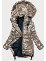 Béžová dámská bunda s odepínací kapucí model 17647888 - S'WEST