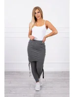 Kalhoty/oblek s nápisem selfie graphite