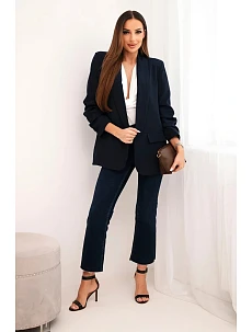 Bunda s klopou elegantní mámořnická modřa