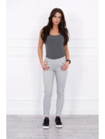 Kalhoty v barvě denim šedé Kalhoty v barvě denim šedé